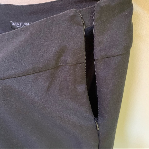 Eileen Fisher Petite Silk and Cotton Ankle Trousers - Picture 5 of 8